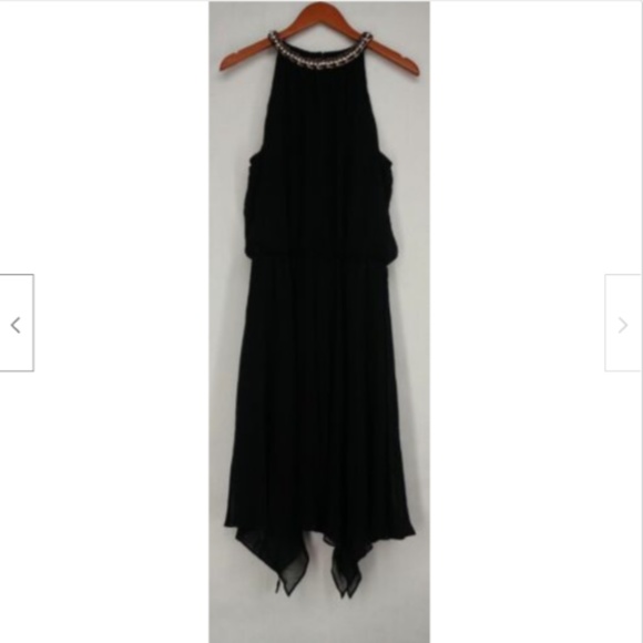 aDRESSing WOMAN Blk- Emb Halter Neck Evening Dress - Picture 3 of 5